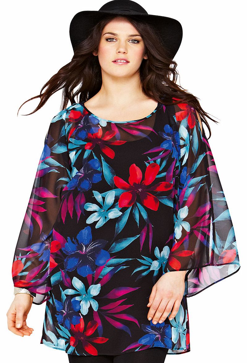 So fabulous! So Fabulous Tropical Print Kimono Tunic