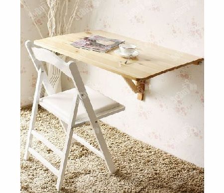 SoBuy Wall-mounted Drop-leaf Table, Double Folding Kitchen amp; Dining Table Desk,80x60cm-Natural,FWT02-N