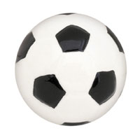 Soccer Ball Knob Black & White
