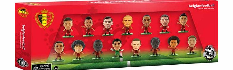 SoccerStarz Belgium 15 Team Figurine Pack