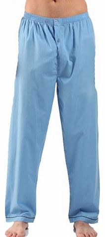 Mens Harvey James Pyjama pajama Trouser Bottoms Lounge Wear 2PK Blue-Navy L