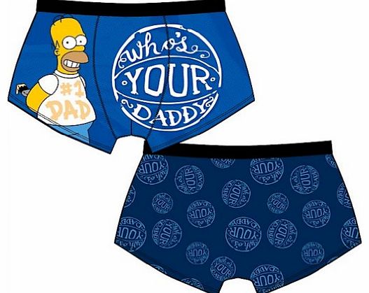 Mens Homer Simpsons Cartoon Character Novelty boxer shorts Underwear SML