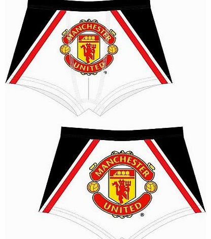 Socks Uwear Mens Manchester United Football Club Novelty Cotton Boxer Trunks Underwear MED
