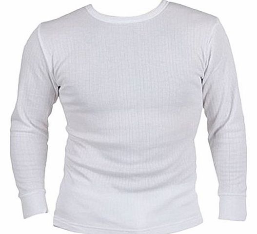 Mens Thermal Underware Long Sleeve T-Shirt Vest Top Ski Work Winter In 3 Colours Sizes Small Medium Large X Large XX Large (Medium, Blue)