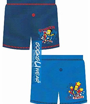 New Boys Bart Simpsons Cartoon Character Boxer Shorts Underwear 7-8 years
