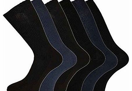 New Mens Cotton Loose Wide Top Comfort Socks Size 11-13 Fashion 3 Pack