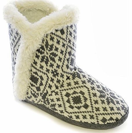 Socks Uwear SlumberzzZ Ladies Fairisle Knit 