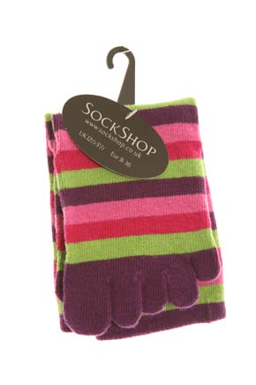 Sockshop Girls 1 Pair Fable Bright Cotton Rich Toe Sock With Grip 12-3.5 Kids