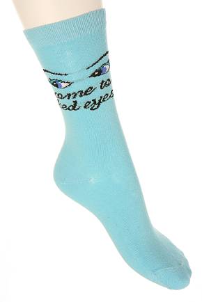Sockshop Ladies 1 Pair Come To Bed Eyes Cotton Rich Socks