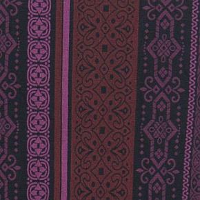 Ladies 1 Pair Fleur Patterned Printed Tights Small - Purple