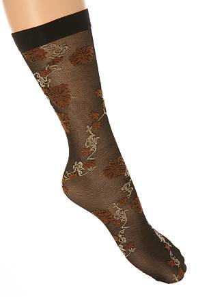 Ladies 1 Pair Floral Lace Knee High
