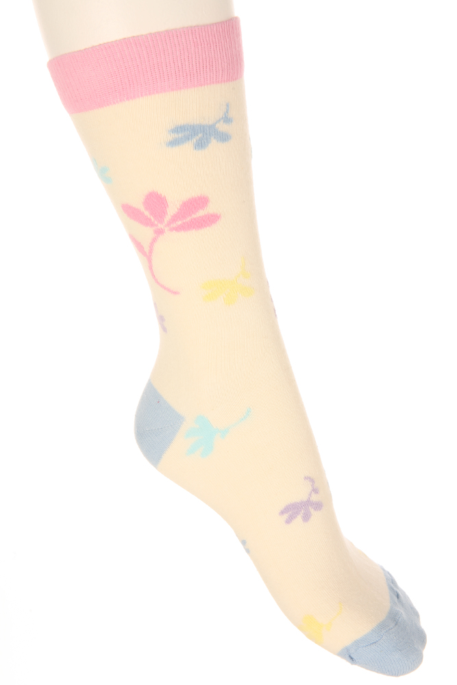 Sockshop Ladies 1 Pair Floral Motif Cotton Rich Socks