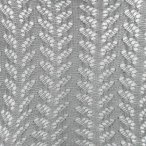 Ladies 1 Pair Knitted Fancy Cotton Rich Tights Small - Grey