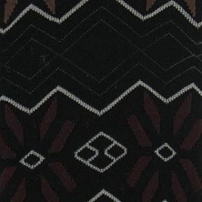 Ladies 1 Pair Nordic Patterned Tights Small - Black