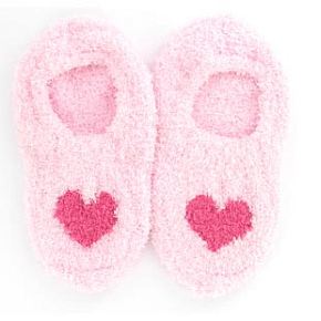 Ladies 1 Pair Soft Shoe Socks with Heart