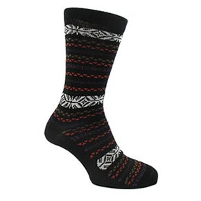 Sockshop Mens 1 Pair Nordic Design Merino Wool Socks 6-11 Mens - Black