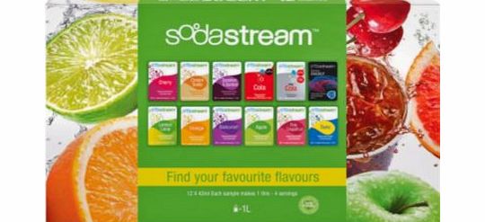 SodaStream 12 Flavour Sample Pack