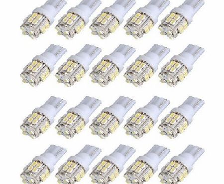 SODIAL(R) 20x T10 W5W 501 194 168 Car White 20 SMD LED Interior Side Light Wedge Bulb Lamp