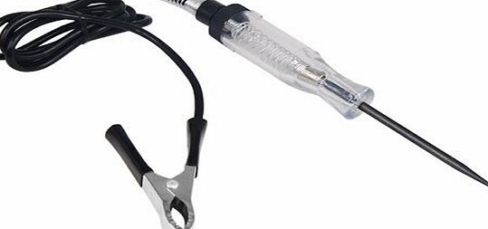 SODIAL(R) 6V - 12V Auto Heavy Duty Electrical Wire Circuit Tester Vans Car Garage Equipment Light Bulb Hand Tool