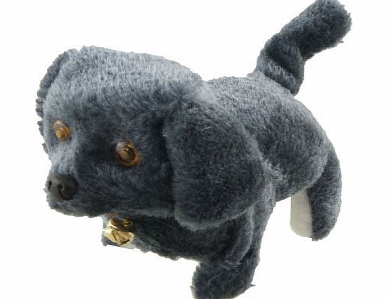 SODIAL(R) Battery Powered Steel Blue Plush Walking Barking Electronic Dog Toy