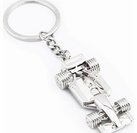 SODIAL(R) Metal Racing Car Key Chain Ring Keychain Keyring Fashion Men