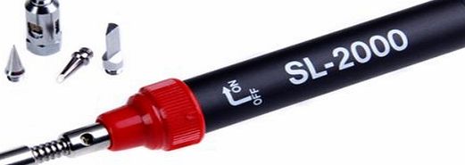 SODIAL(R) Pen-Shaped Cordless Butane Gas Soldering Iron Tool Kit