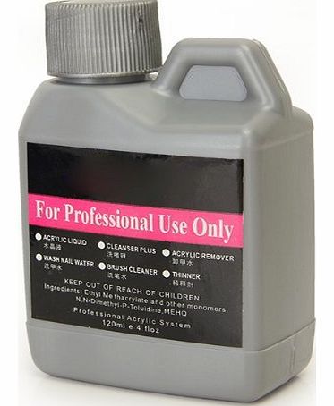 SODIAL(R) Professional Acrylic Liquid for Nail Art Powder Tips 120ml