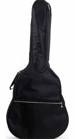 SODIAL (R) 39/40/41 ``Bag Waterproof Case Black for Acoustic Guitar Hand to Shoulder