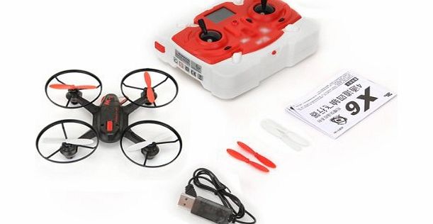 SODIAL(R) SODIAL (R) Mini RC UFO quadricopter 2.4G Gyroscope Black Aces 6   Remote Control