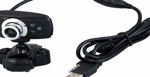SODIAL(R) USB 2.0 Interpolation 50.0 M Camera Webcam Web CAM Camera PC Laptop 3 LED Mic