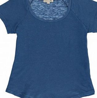 Soeur Linen and cotton Norbert T-shirt Indigo blue `10