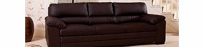 Sofa Collection Brand New Brown 3 Seat and 2 Seat Sofas in Bonded Leather