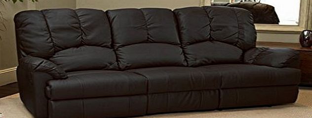 Sofa Collection Derwent Luxury Leather Recliner Sofa Suite - Different Configurations and 3 Colours Available (Black, 2 3 Seat Sofa Suite)