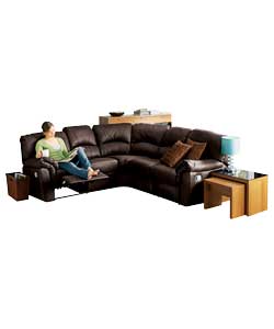 sofia Reclining Corner Group - Chocolate