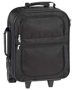 Soft 42cm Trolley Suitcase - Black