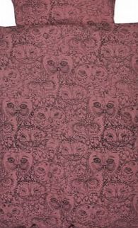 Soft Gallery Pink Bed Linen - Owl Prints Old rose M