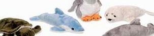 Soft Toys WWF 16214001 Junior Sea Animals Grey Dolphin Plush Toy 15 cm