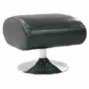 Soho Leather Footstool, Black
