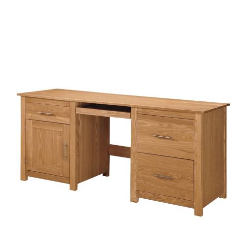 Soho Computer Desk - Double with Cabinet