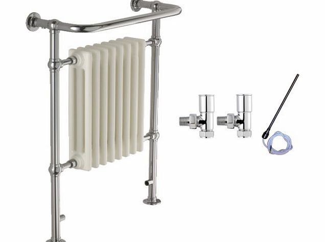 SOL-AIRE 540 x 965 mm Traditional Victorian Heated Towel Rail (5 Column) Bathroom Radiator - Dual Fuel