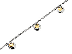 Sol Y Luna Silver And 9ct Gold Circles Bracelet