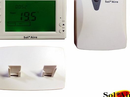 PR1 Wireless Thermostat. LCD Controller + Receiver with 24 Hour 7 Day Timer for Electric Towel Warmer, Panel Heater, Boiler etc