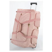 Solar dusky pink Wheeled trolley holdall