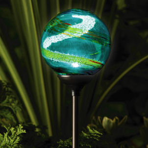 Solar Garden Globe Murano Light