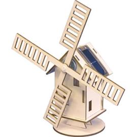 Solar Powered Wooden Windmill Kit