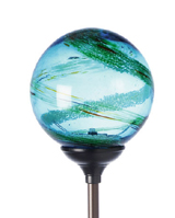 Murano Solar Powered Garden Globe - Aqua