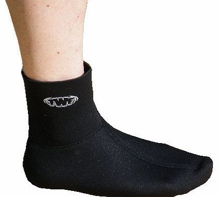 (L) twf Fin Socks. 3mm Neoprene Wetsuit sock for bodyboard or snorkelling fins / flippers. Full Range Of Sizes
