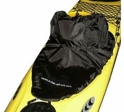 SUF Kayak spray deck for sit in kayaks. Black Nylon. Play boat, sea kayak, ocean kayak