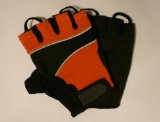 Solid-Fitness BRAND NEW AMARA GYM / CYCLING / WEIGHT LIFTING TRAINING GLOVES *LARGE* ORANGE/BLACK