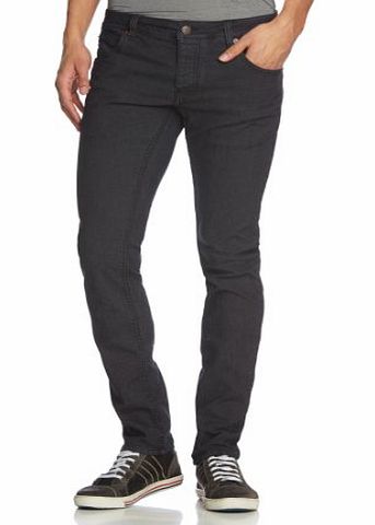 Solid Mens Dexter Skinny Jeans, Black, W29INxL32IN